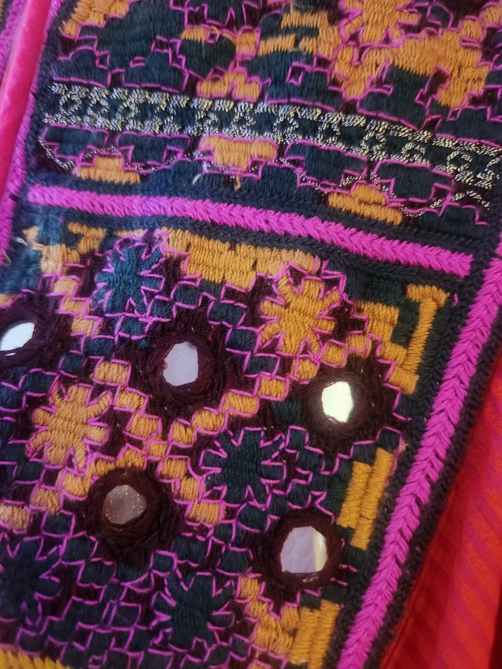 Free People Hot Pink Embroidered Boho Tunic Dress